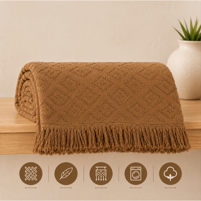Manta Para Sofá Gigante Luxo Grande Premium Algodão Capa Decorativa Protetora
