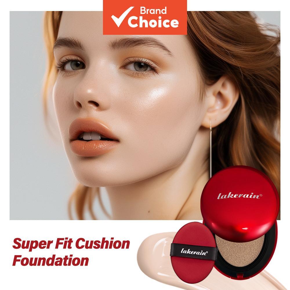 Lakerain Base Cushion Vermelha 18g, longa duração de 72h, à prova d'água para pele radiante