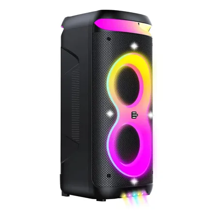 Caixa De Som Bluetooth Pulsebox 3 1400w Tws Karaoke Led Preto - Sp511 127/220v
