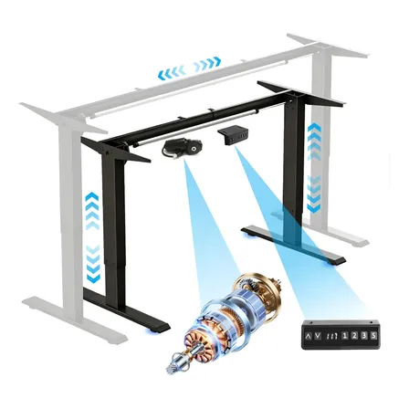 Escrivaninha Rendin Metal Mesa Regulagem Altura Ajustável