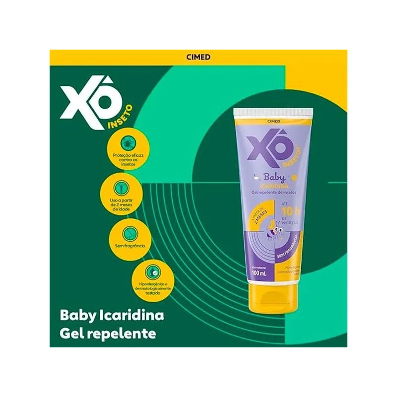 Repelente Gel Baby Icaridina 95g (Sem Fragrância) - Xô Inseto