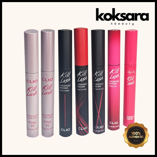 clio kill lash superproof mascara 7g (Sem Caixa 2 Em 1 Versão A Granel)