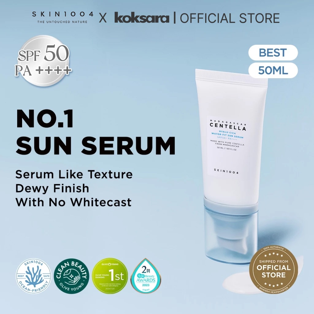 [OFFICIAL] SKIN1004 Madagascar Centella Hyalu-Cica Water-Fit Sun Serum 15ml/50ml/100ml/50ml*2ea