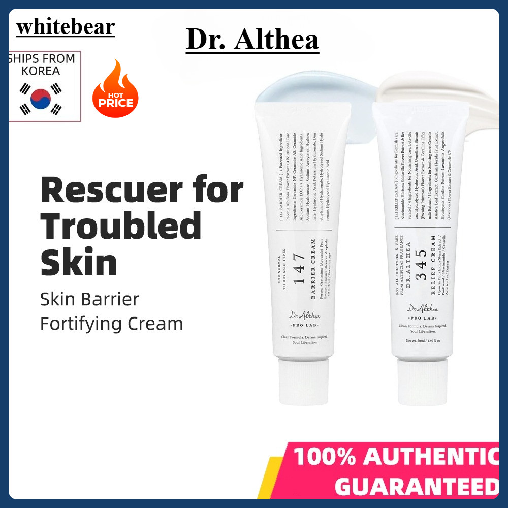 5.5 [Dr . Althea] 345 Relief/147 Barrier Cream (50ml) Bálsamo De Limpeza De Moagem Pura