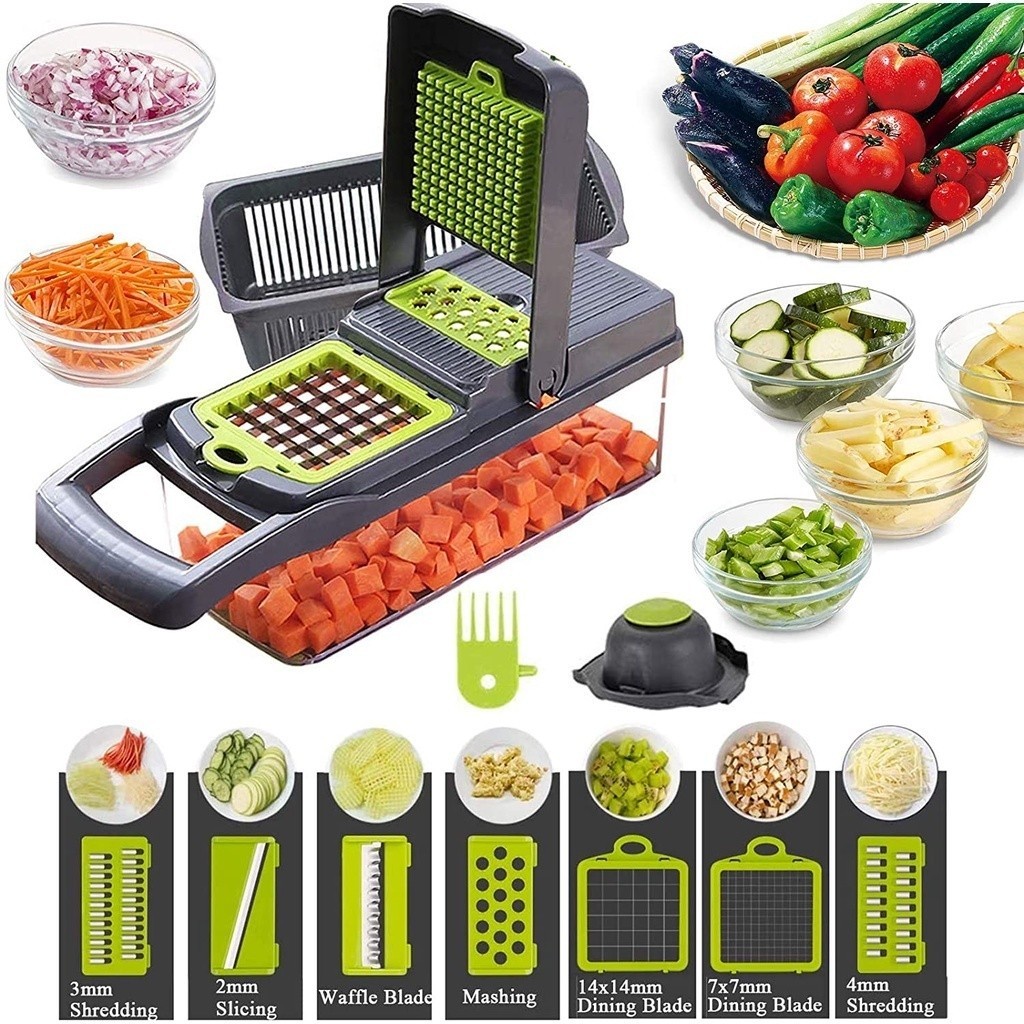 Multifunctional Stainless Steel Professional Slicer For Vegetables/Fruits/Vegetables 15 in 1
