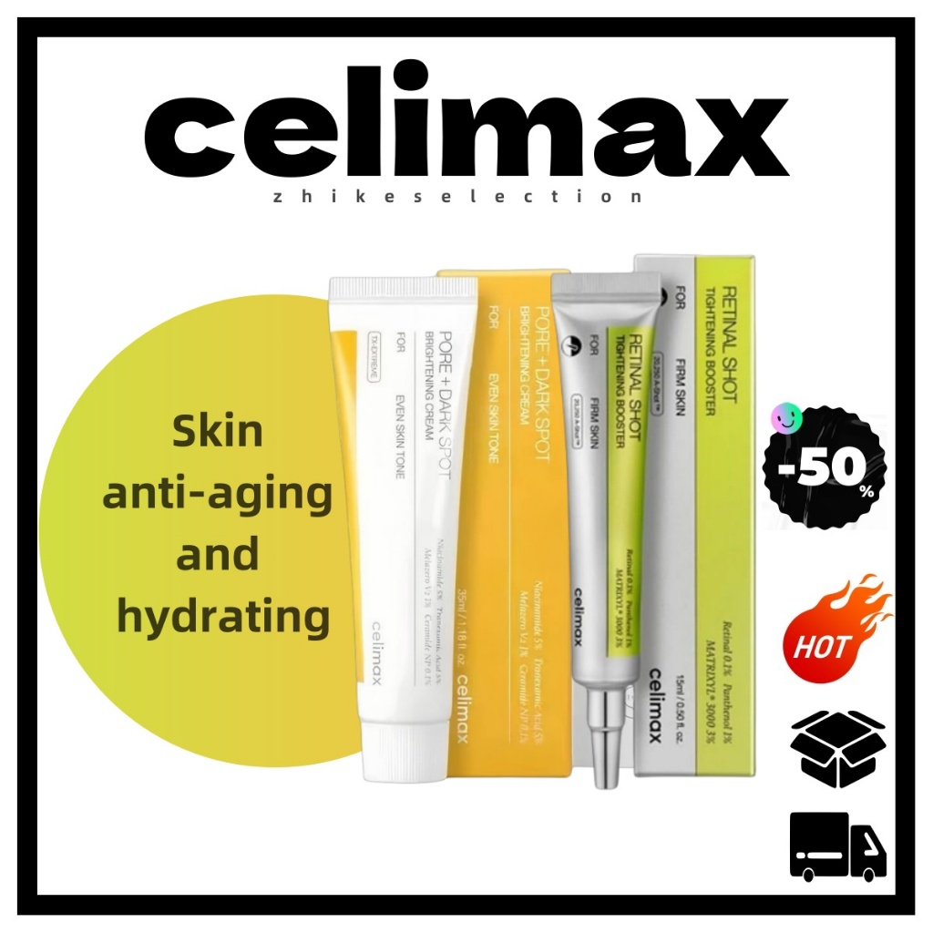 6.6 [CELIMAX] Creme Firmador Retinol 15ml + Facial Antipoluição 35ml | Duo Antienvelhecimento Para Aperto Da Pele , Desb