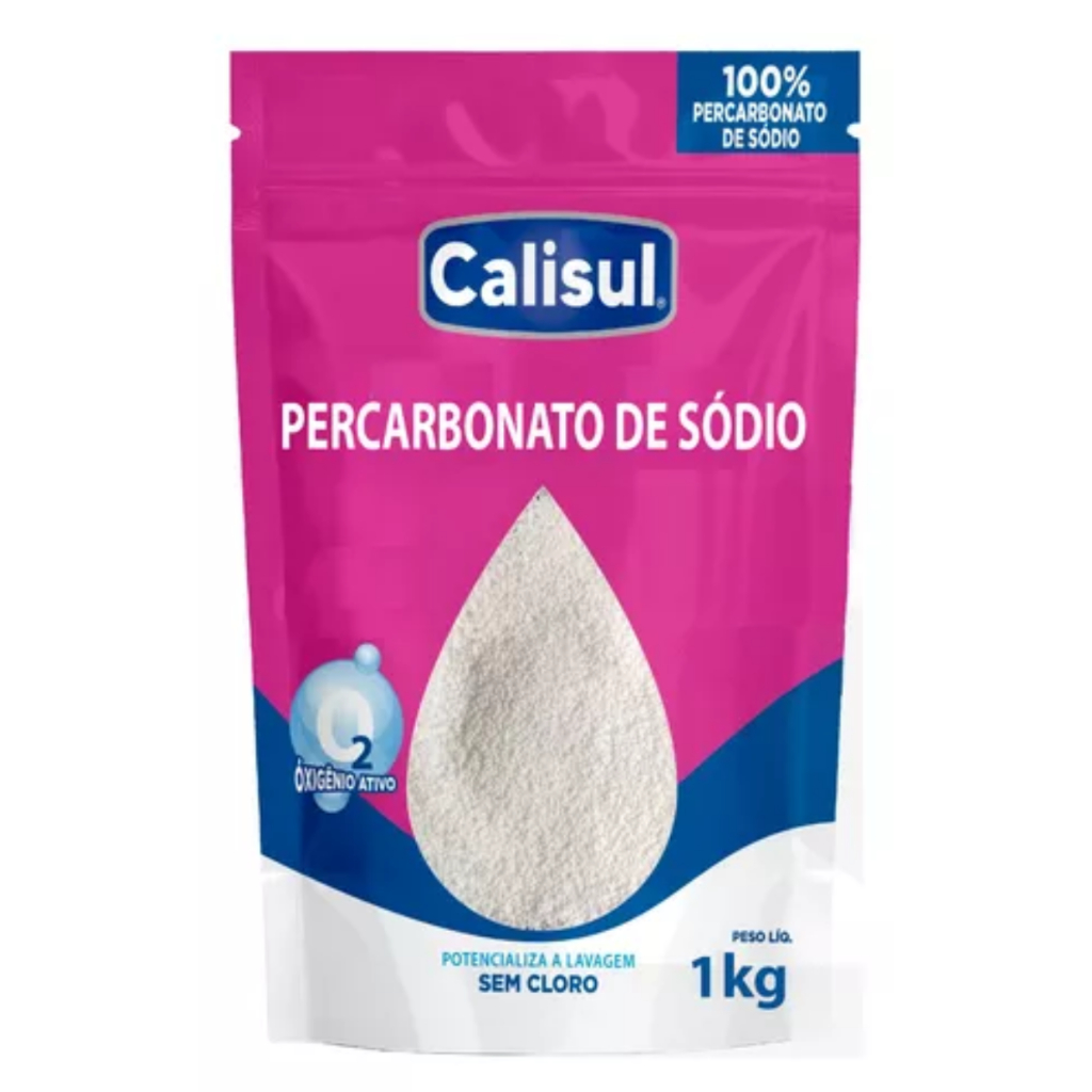 Percarbonato de sodio 100% Tira Manchas Roupas Brancas e Coloridas Calisul
