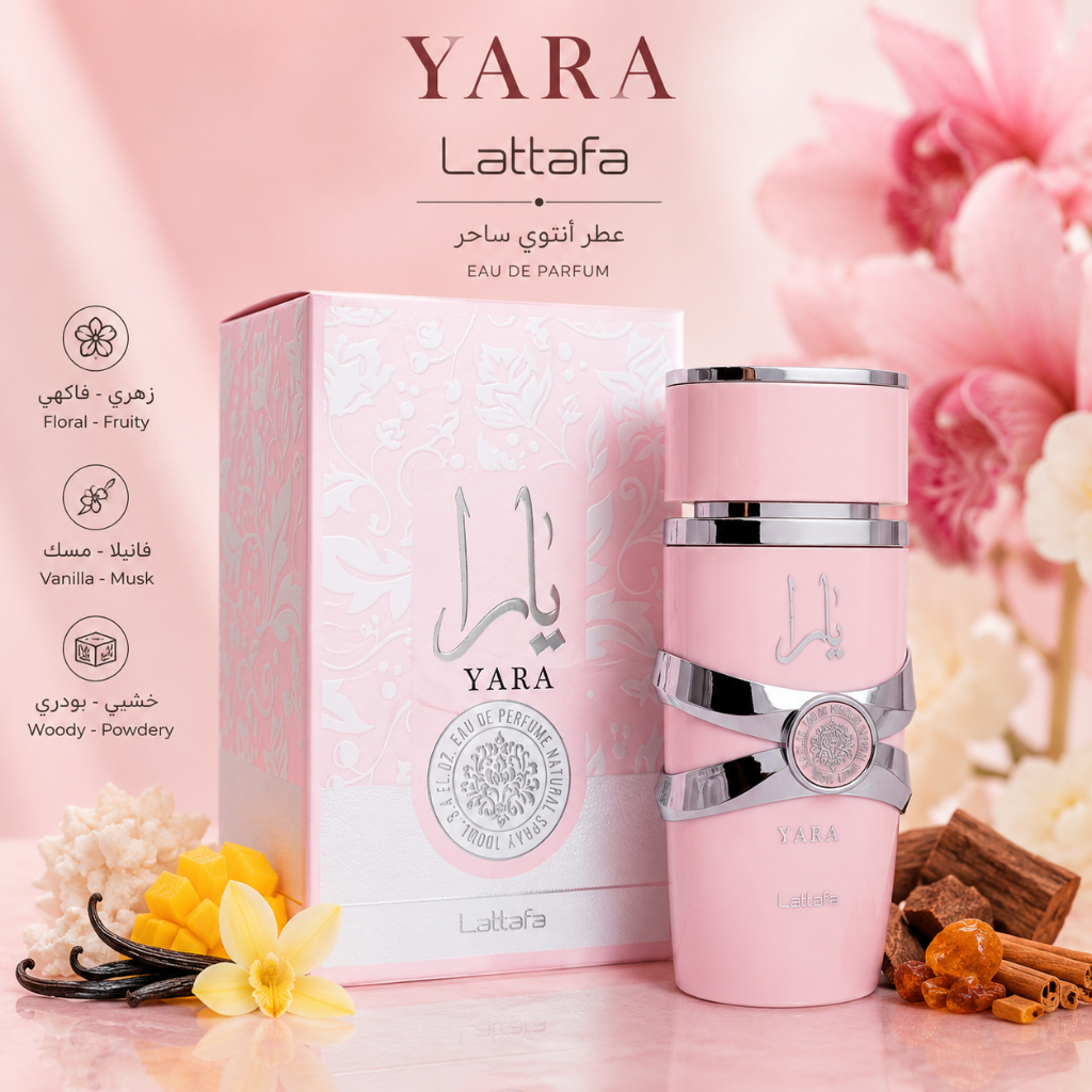 Lattafa Yara EDP 100ml Perfume Feminino Original Doce e Elegante