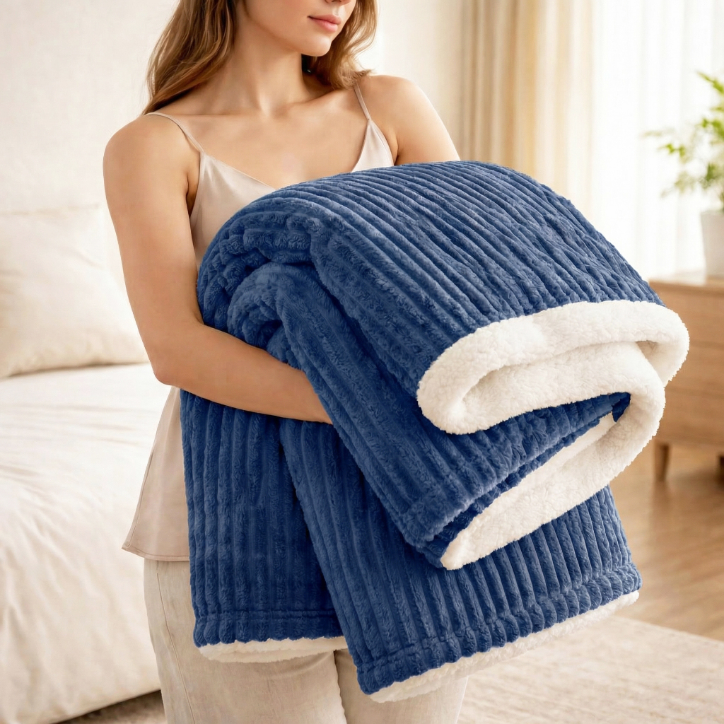 Cobertor Sherpa Casal Grossa 2,20x1,80 Quentinha Coberta Várias Cores