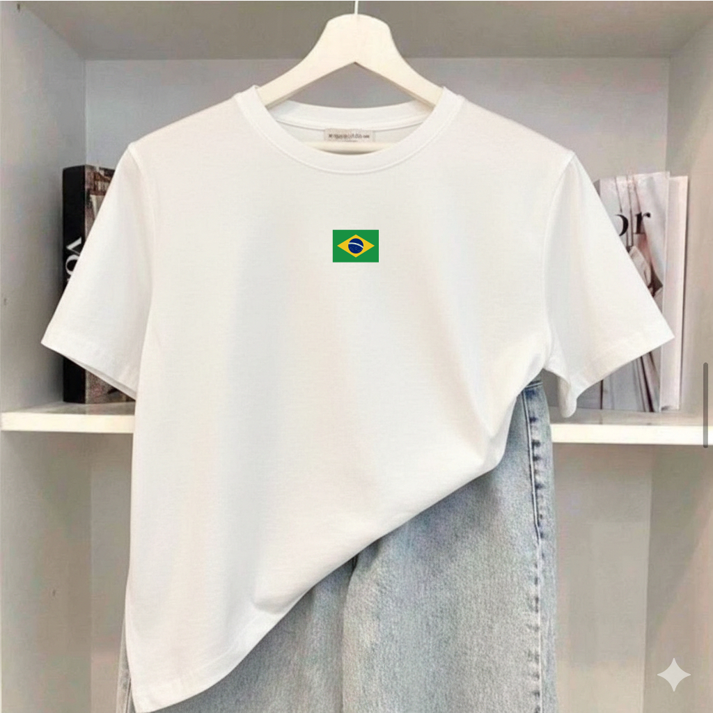 Camiseta brasil unissex blusa brasil amor copa do mundo 2026 tendencias brasileiras minimalista