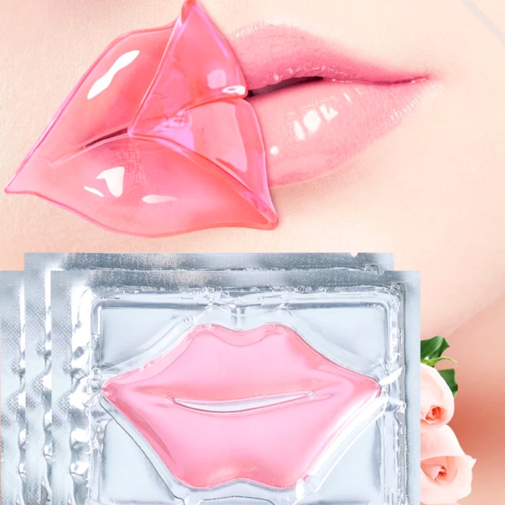 Kit 30 Máscaras Hidratante Labial Boca Com Colágeno Nutrição Para os Lábios Brilho e Maciez