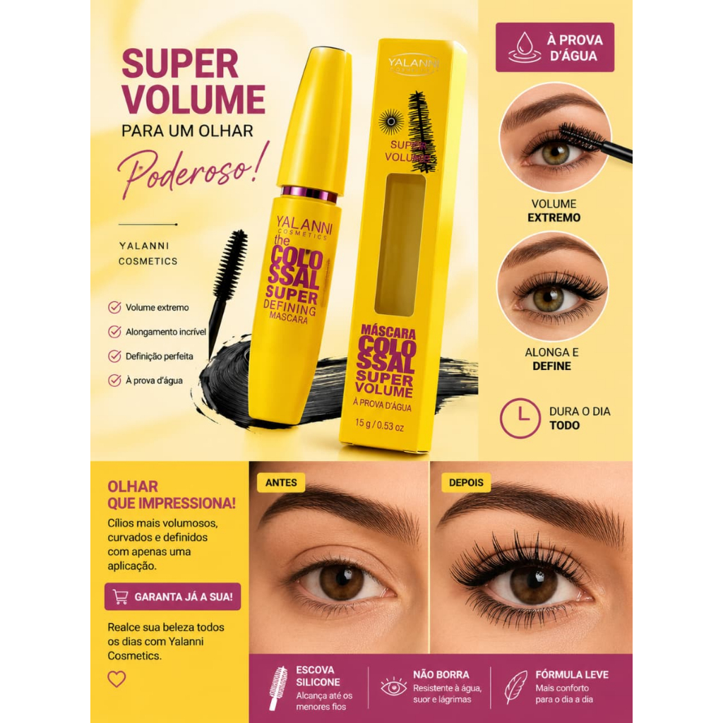 ✨ MÁSCARA DE CÍLIOS  COLOSSAL VOLUME EXPRESS ✨
