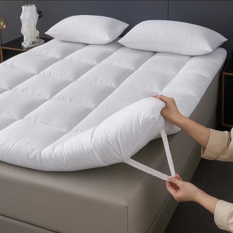 Pillow top cama solteiro, casal, Queen e king box protetor de colchão Toque de pluma 400 fios.