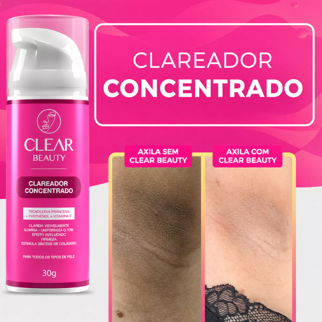 Clareador De Axilas e Virilhas - Clear Beauty