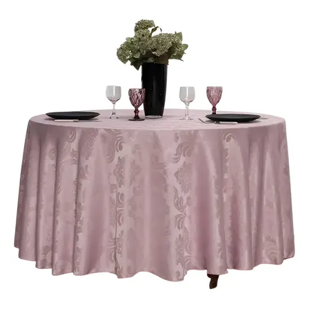 12toalha De Mesa Redonda 2,60 Diametro Jacquard Luxo Alice