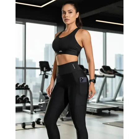Calça Legging Com Bolso Fitness Feminino Atletyca