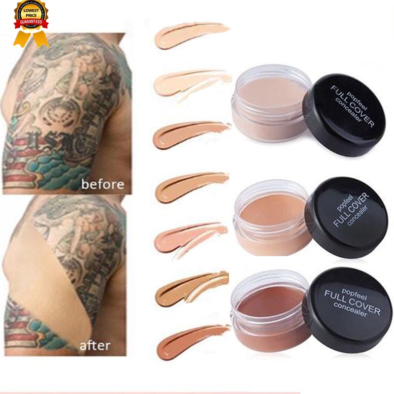 POPFEEL Corretivo/Cobertura Completa Base Corretiva Para Maquiagem Facial 5 Cores (Estoque Pronto)