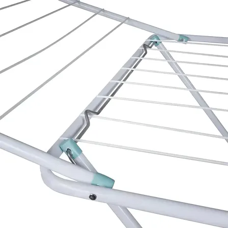Varal De Chao Roupas Com Abas Mor Original 144cm Resistente Portatil Branco