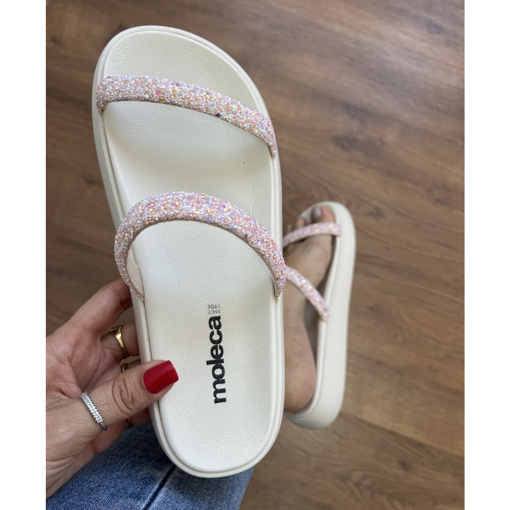 Papete Moleca feminina original Stras Brilho Promoção tamanho 34