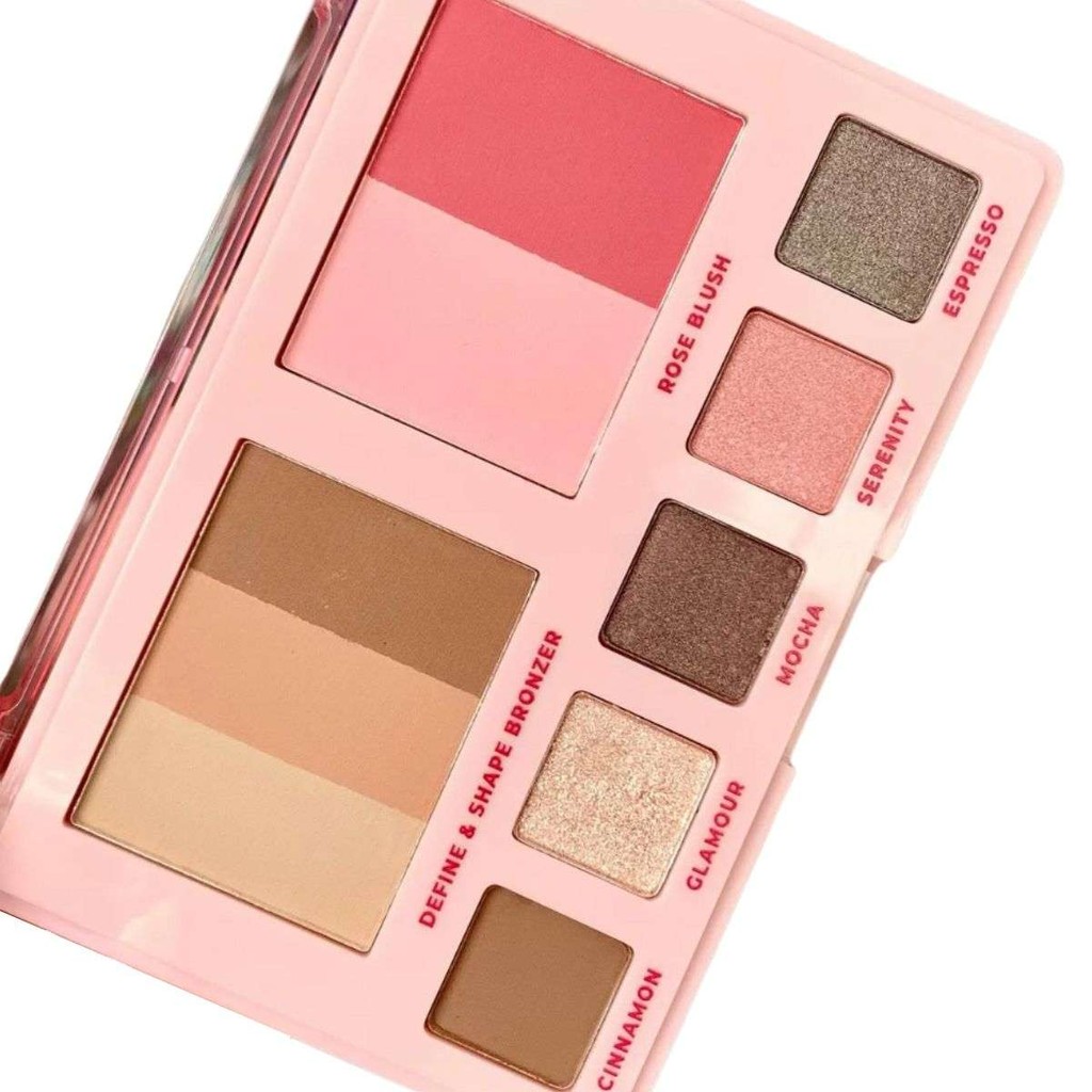 Paleta De Bronze Blush e Sombra Ruby Rose All In One HBM1002