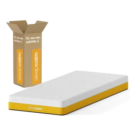 Colchão Sleepcalm Elemental Solteiro 88x188 | Na Caixa Branco
