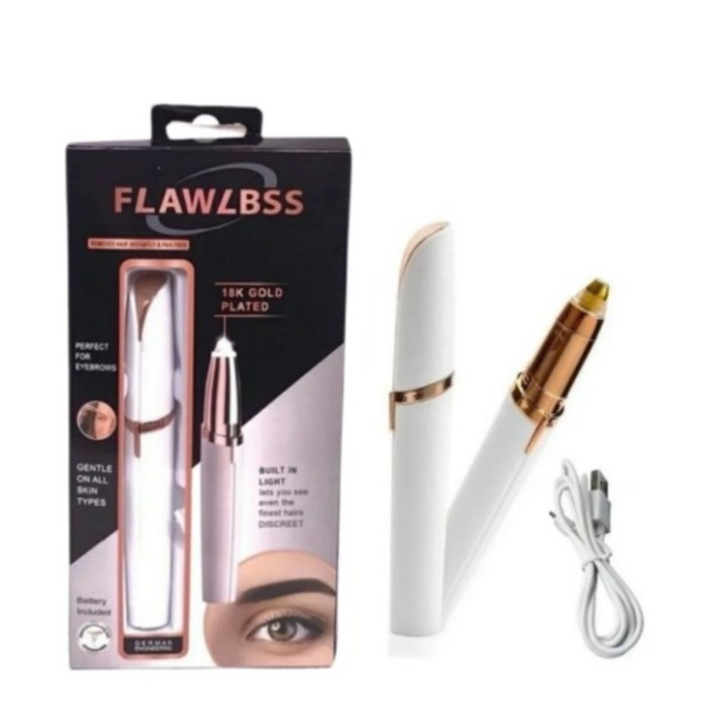 1/2 PCS Caneta Depiladora Para Sobrancelhas,Nariz, Buçu, Elétrica Recarregável USB