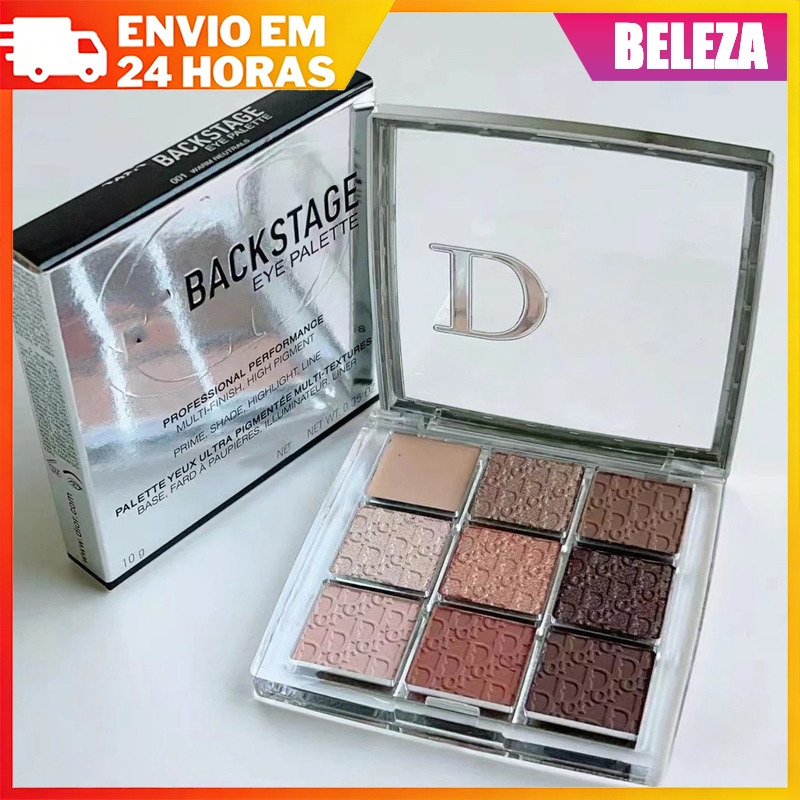 D Backstage Makeup Paleta De Sombras Supermodelo De Nove Cores Para Iniciantes Sombra 10g