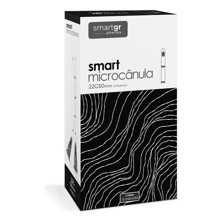 Smart Micro Cânula 22g/50mm (cx Com 10) Smart Gr C/ Anvisa