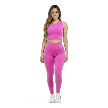Conjunto Suplex Blackout Zero Transparência Legging E Croppe