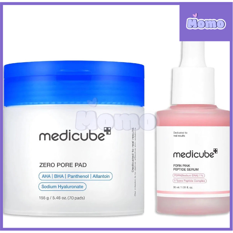 medicube zero pore pad 2.0&Salmon PDRN Pink Ampoule 30ml
