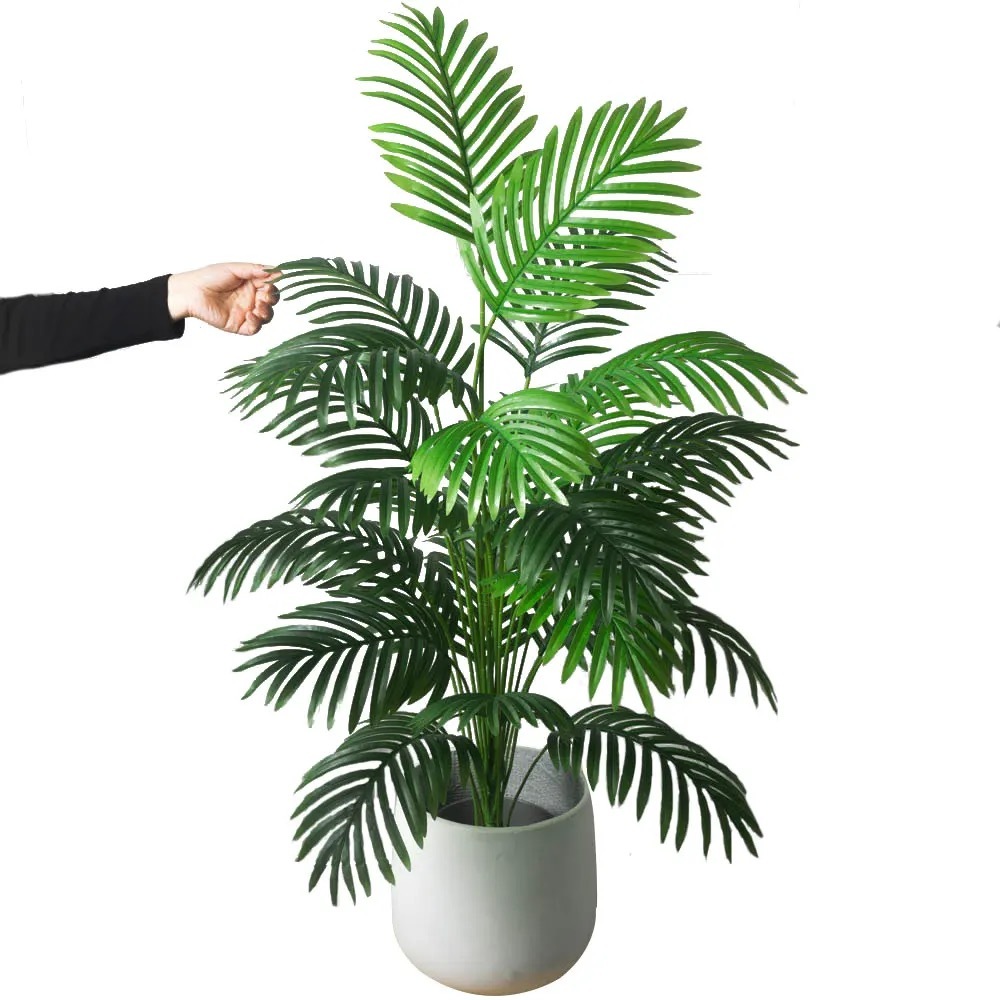 Coqueiro artificial de 60/80/120CM de altura e 12/18/24 folhas, o coqueiro artificial traz estilo tropical para sua deco