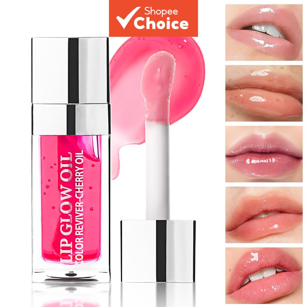 Óleo Labial Lip Honey Oil para Maquiagem Barata: Efeito Plump, Nutritivo, Brilho de Vidro