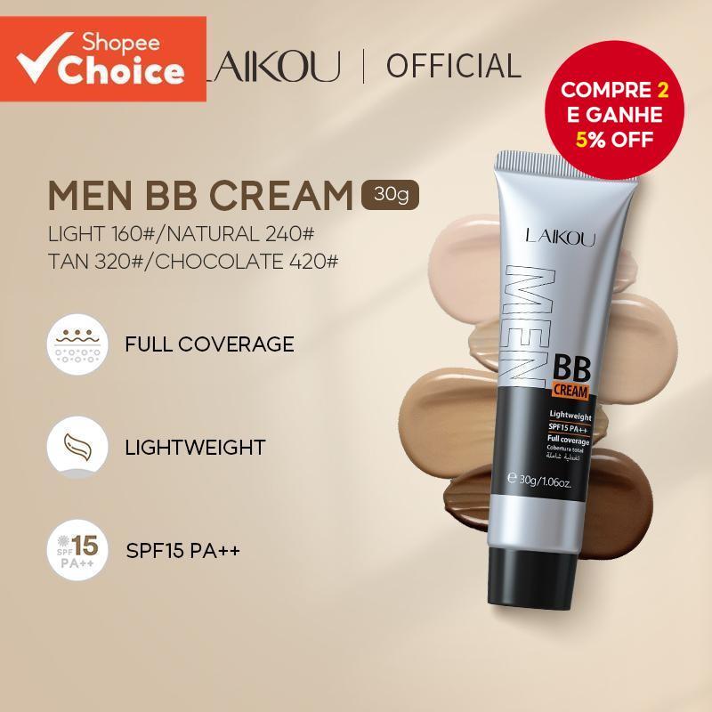 LAIKOU Homens BB Cream Cobertura Total SPF15 PA + De Manchas Dullness 30g