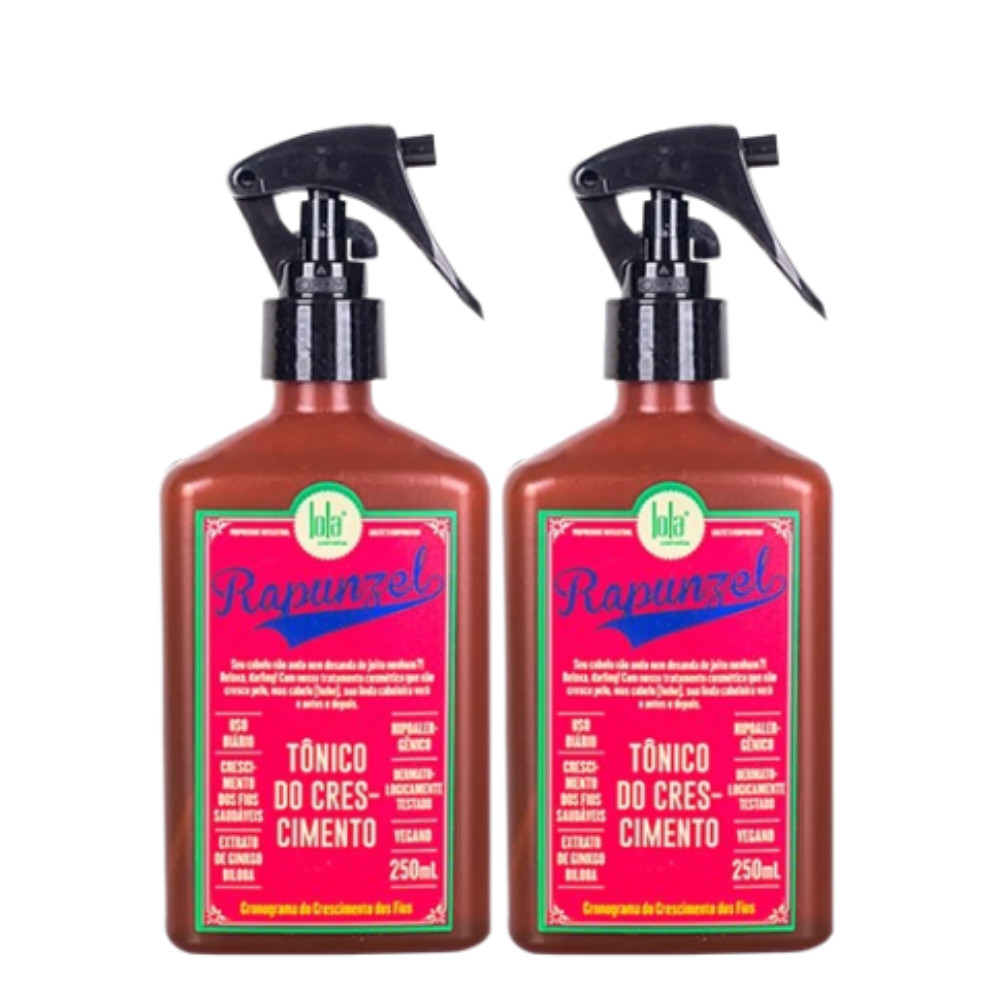 Kit Contém 2 Tônico Capilar Rapunzel Lola Cosmetics 250ml