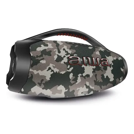 Caixa De Som Boombox Plus Aiwa Bbs-01-bg 200w Bluetooth 30h Ip66 Usb Cinza 127/220v