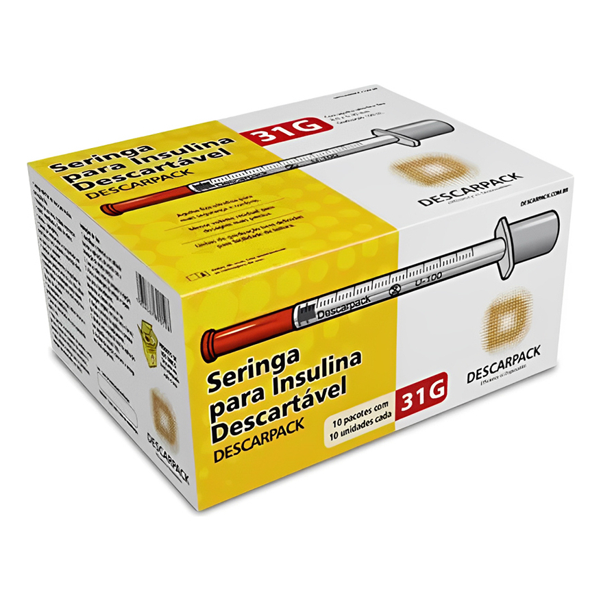 Seringa Insul 0.5ml/50ul Ag Ultra Fina 6,0x0,25mm 31g