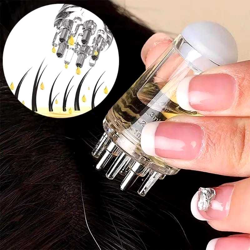 Mini Aplicador Portátil Óleo Crescimento Capilar Tratamento Para Couro Cabeludo