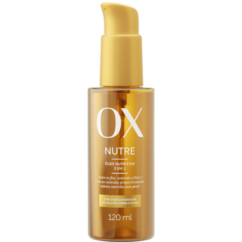 Óleo Nutritivo 3 Em 1 Ox Nutre 120ml Reparador De Pontas