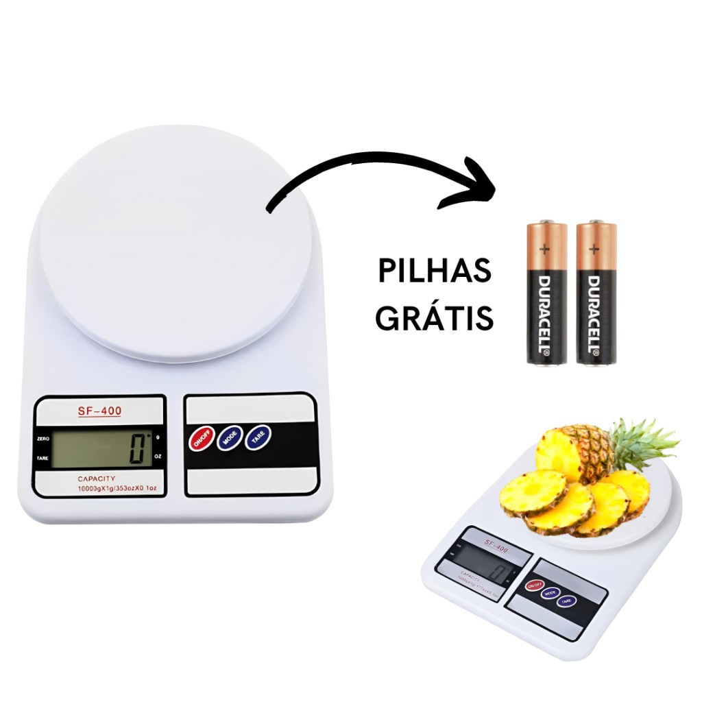 Balança Digital Cozinha 10Kg Balança de Precisão Digital Balança de Alimentos Cozinha
