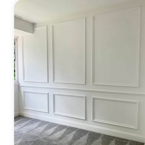 Boiseries Rodameio em MDF Autocolante - Sua parede mais bonita