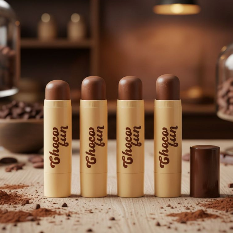 Kit Contorno Stick + Bronzer Chocofun Fenzza Maquiagem Alta Qualidade Custo Beneficio