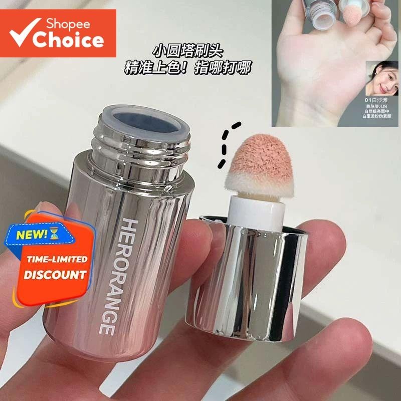 HERORANGE Liquid Blush Stick Com Ponta De Esponja-Dupla Utilização Para Lábios E Bochechas , À Prova D'água , De Longa D