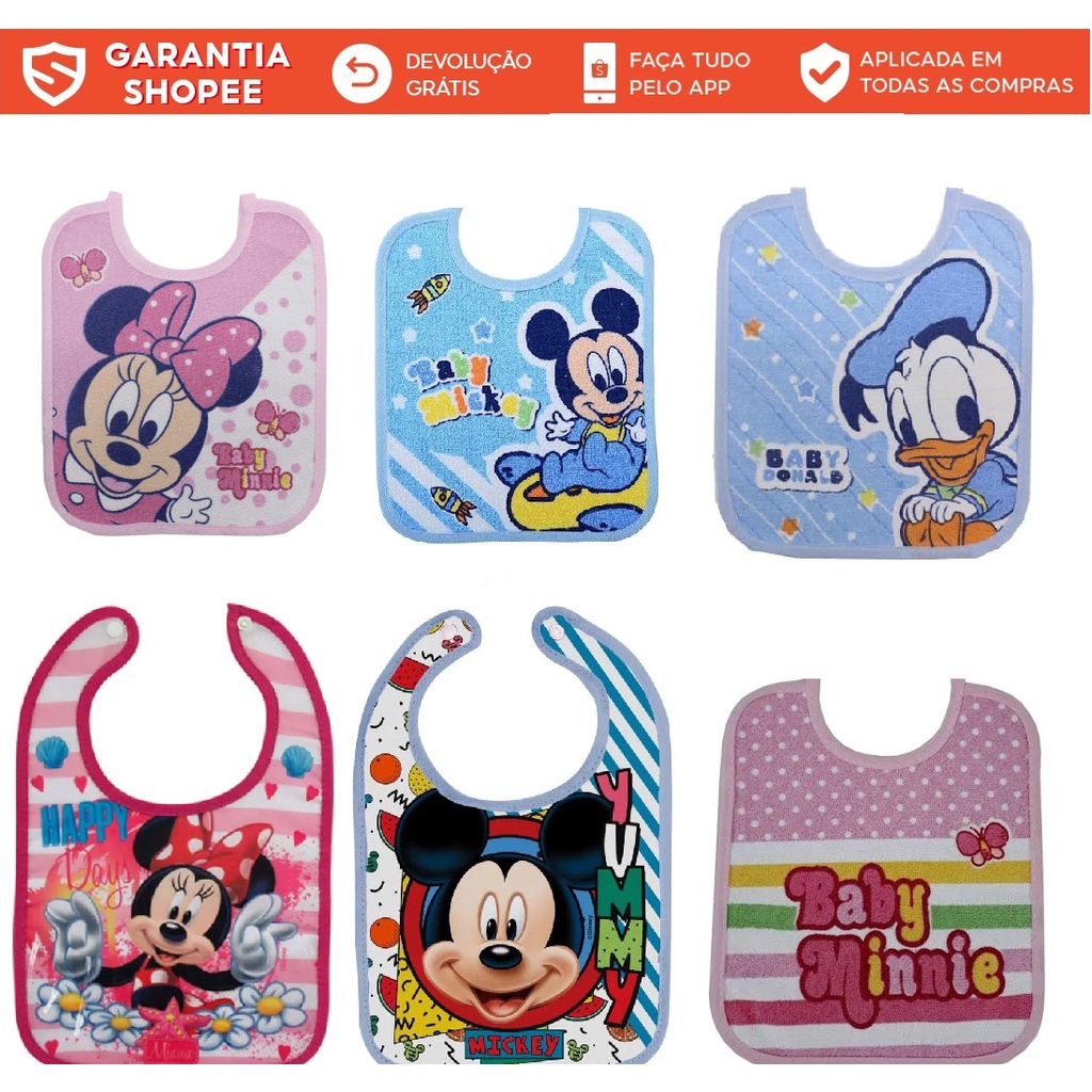 Babador Lavável impermeável DISNEY BABY