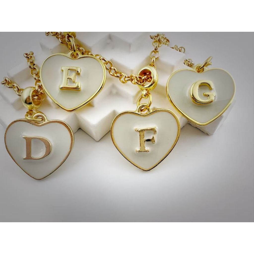 TB Presentes Feminino Ouro 18k com Letra A-Z - Pingente Inicial para Presente de Dia dos Namorados