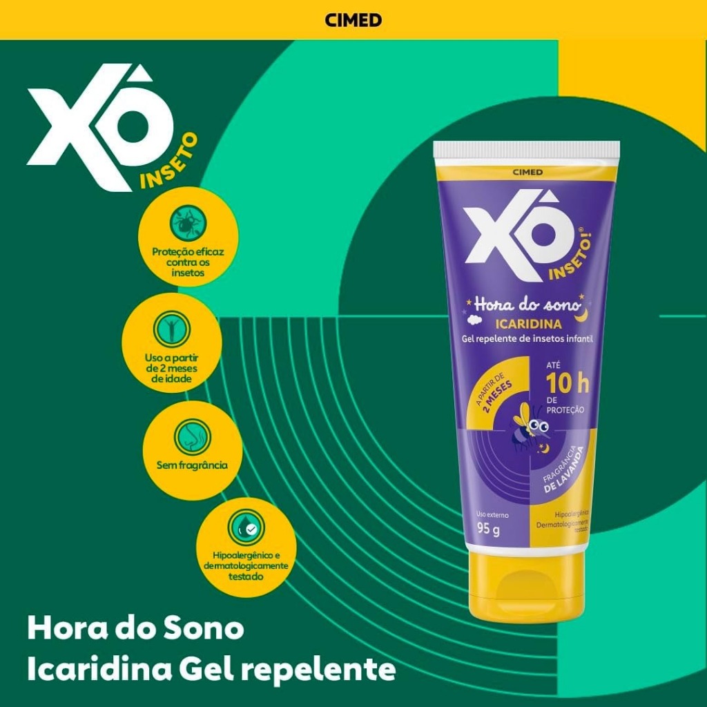Repelente Gel Infantil Icaridina 95g (Fragrância de Lavanda) - Xô Inseto