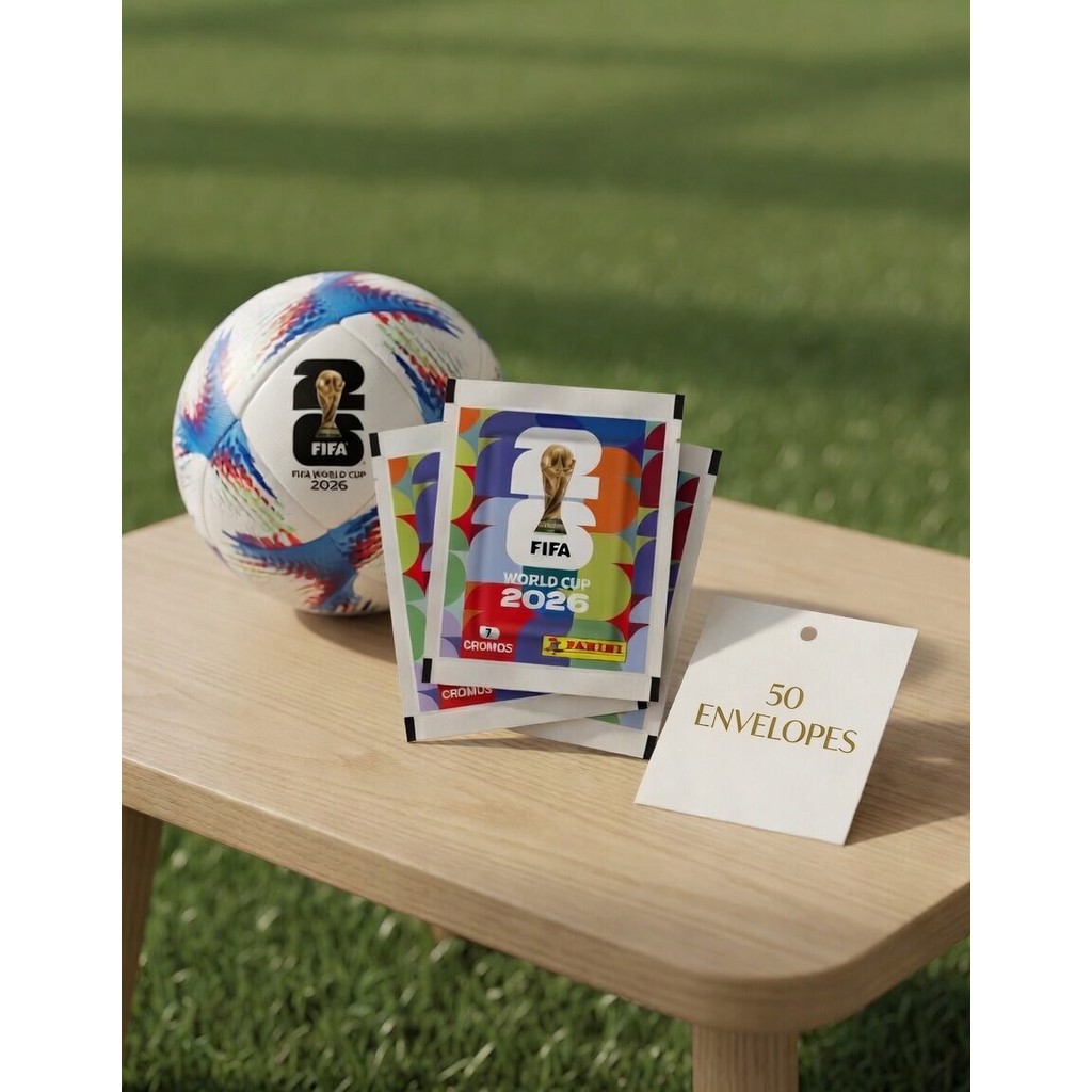 50 Envelopes de Figurinha da  Copa do Mundo 2026