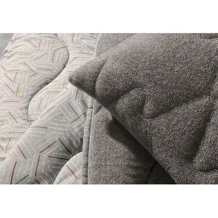 Coberdrom Edredom Grosso Dupla Face Blend Comfort Casal Altenburg Elevado Geométrico