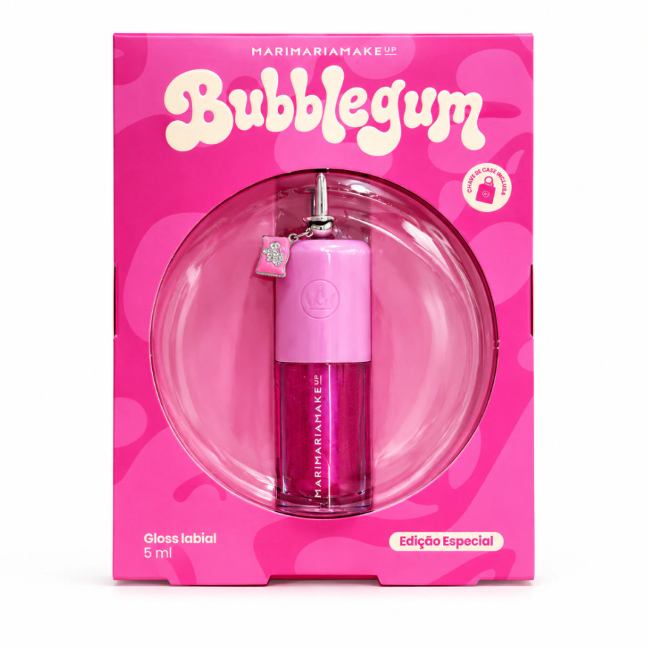 Lip Juice Bubble Gum + Case e Charm Mari Maria Makeup