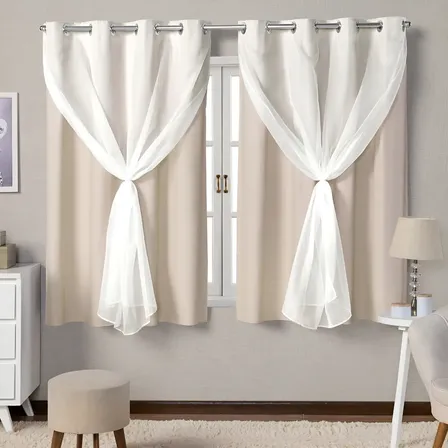 Cortina Blackout Blecaute 2,20x130 Sala Cozinha Quarto Voil