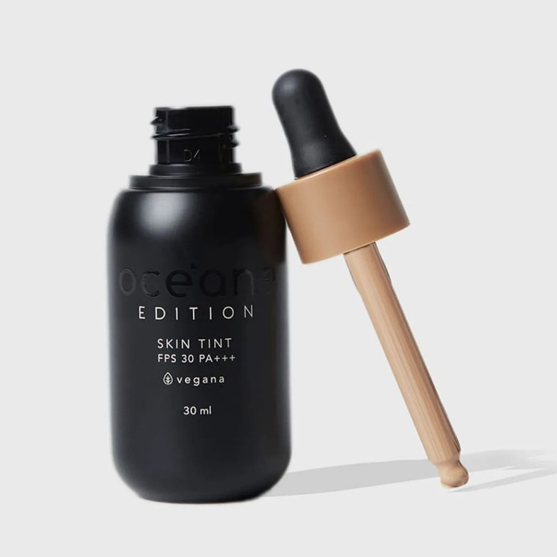 Océane Base Fluida Skin Tint FPS 30 30ml Cor 300M Cobertura Leve